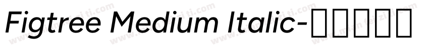 Figtree Medium Italic字体转换